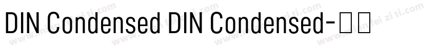 DIN Condensed DIN Condensed字体转换